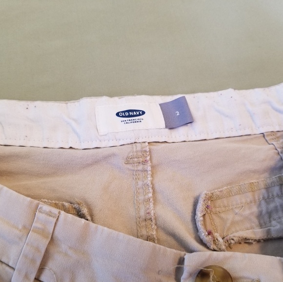 Old Navy Khaki Shorts Womens Stretch Size 2 - Picture 5 of 5